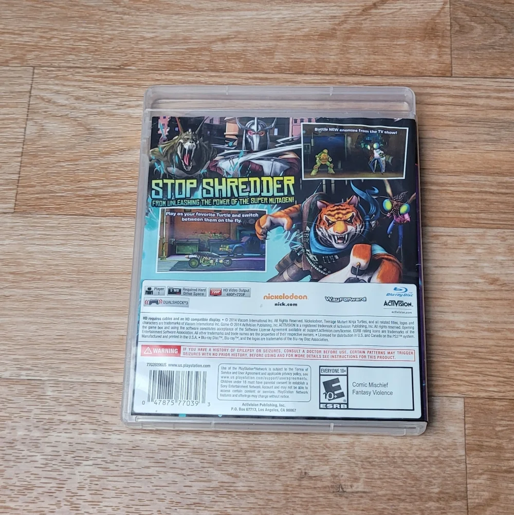 PS3 Teenage Mutant Ninja Turtles: Danger of the Ooze (2014), ENG,